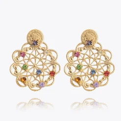 Clearance Bohemian Coin Earrings/Rainbow Combo Örhängen