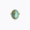 Outlet Boho Turqouise Ring/Turquoise Matt Ringar