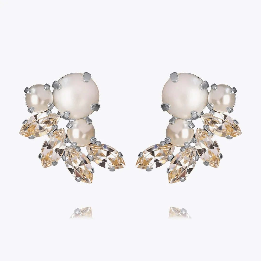 Best Electra Earrings/Pearl + Crystal Örhängen