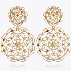 Online Gardenia Earrings/Rainbow Combo Örhängen