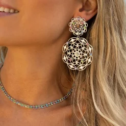 Online Gardenia Earrings/Rainbow Combo Örhängen