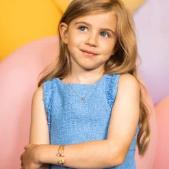 Clearance Girls Necklace/Light Sapphire (Children Size) Halsband