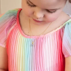 Clearance Girls Necklace/Light Sapphire (Children Size) Halsband