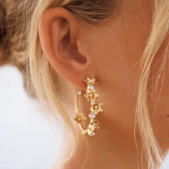 Fashion Laurel Earrings/Crystal Örhängen