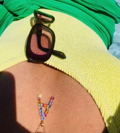 Clearance Letter Necklace A/Rainbow Combo Halsband