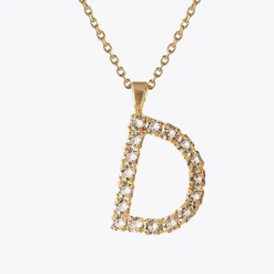 Cheap Letter Necklace D/Crystal Halsband
