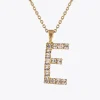 Cheap Letter Necklace E/Crystal Halsband