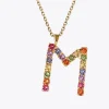 Shop Letter Necklace M/Rainbow Combo Halsband