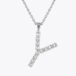 Cheap Letter Necklace Y/Crystal Halsband