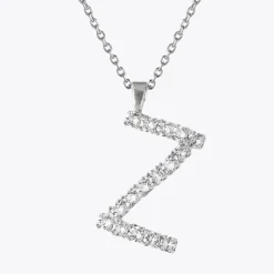 Fashion Letter Necklace Z/Crystal Halsband