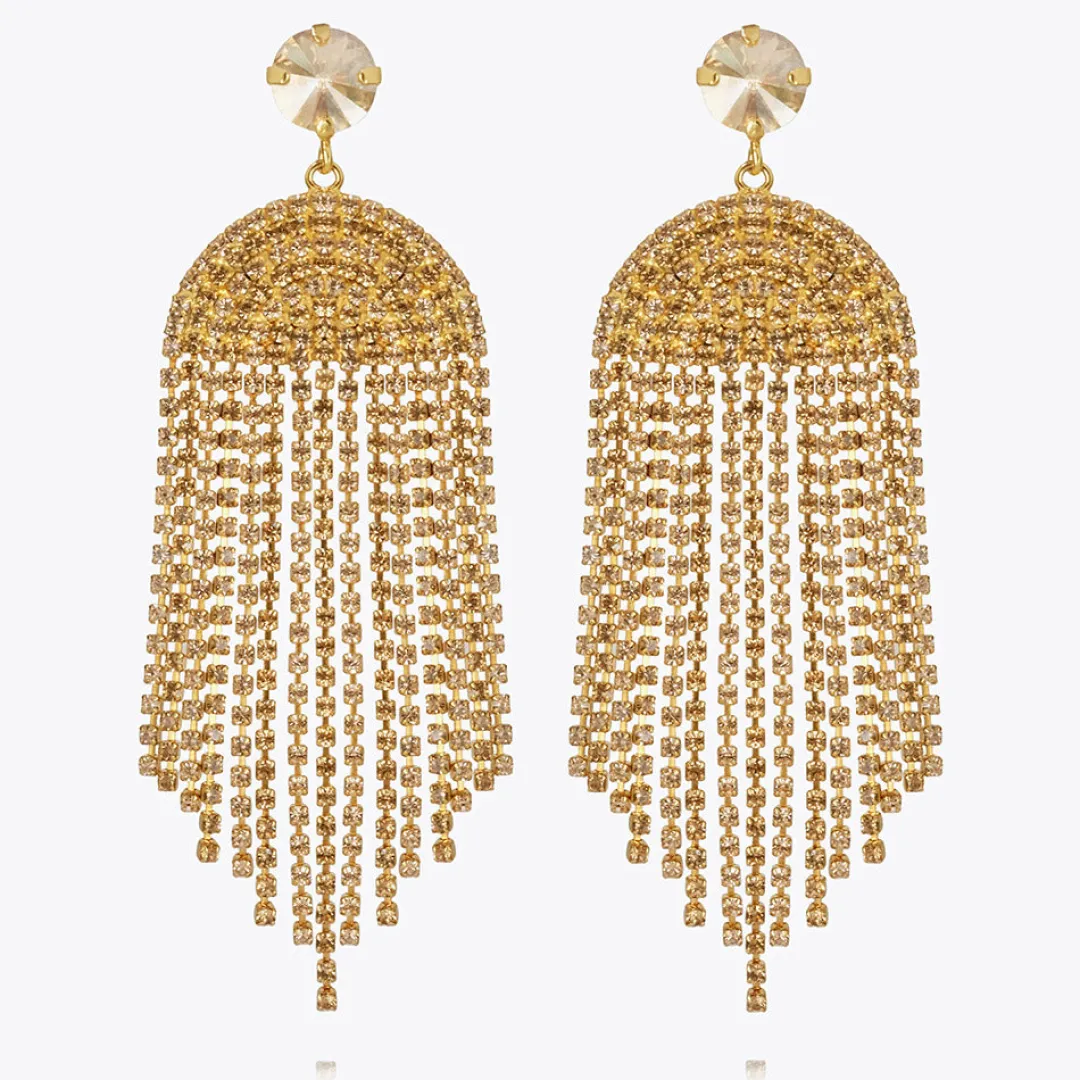 Store Melinda Earring/Golden Shadow + Vintage Rose Örhängen