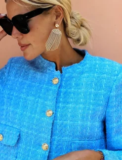 Store Melinda Earring/Golden Shadow + Vintage Rose Örhängen