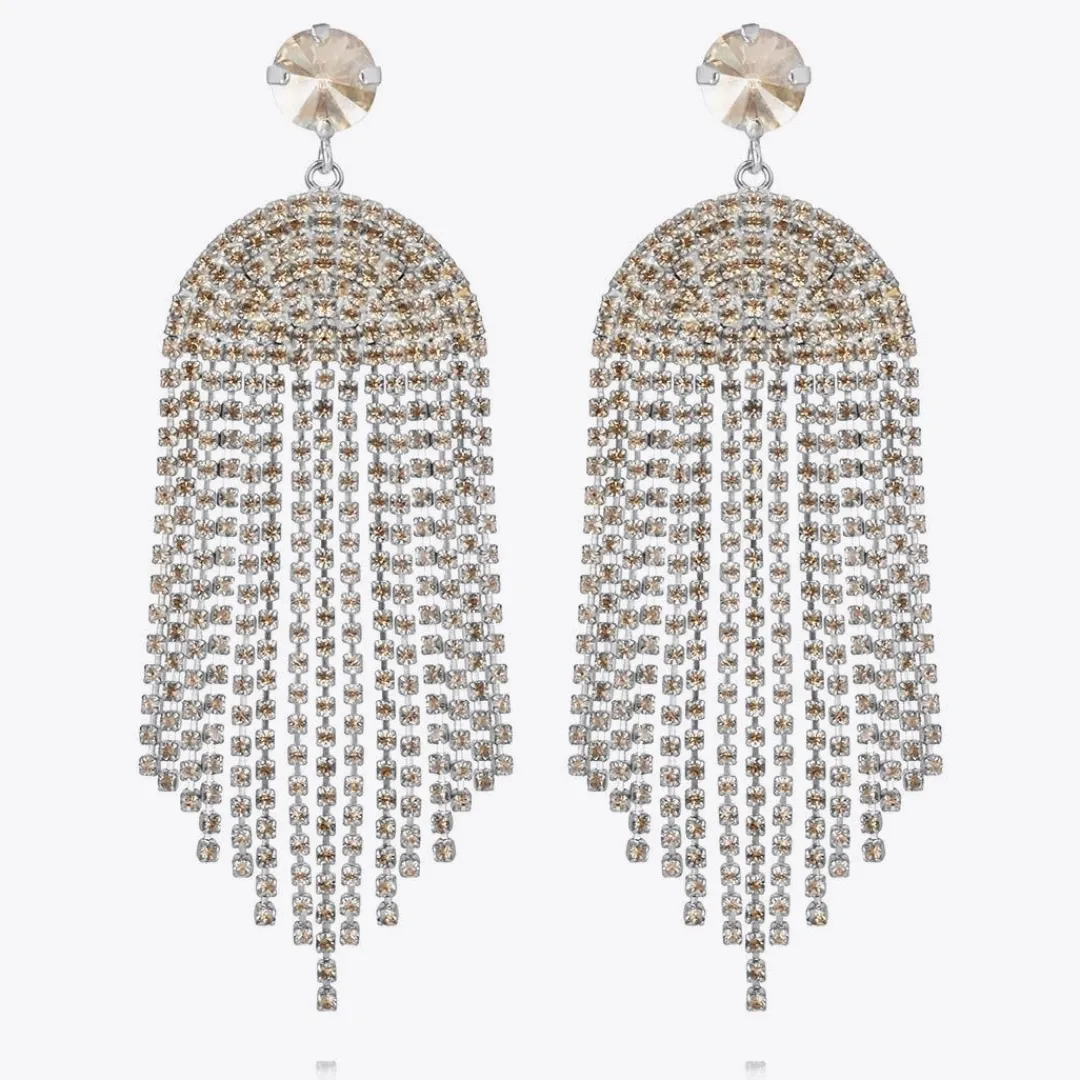 Store Melinda Earring/Golden Shadow + Vintage Rose Örhängen