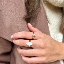 Clearance Mini Drop Ring Ringar