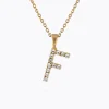 Best Mini Letter Necklace F/Crystal Halsband