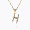 Hot Mini Letter Necklace H/Crystal Halsband