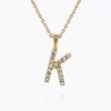 Store Mini Letter Necklace K/Crystal Halsband