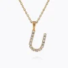 Best Mini Letter Necklace U/Crystal Halsband