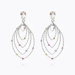 Store Mini Lotus Earrings/Rainbow Combo Örhängen