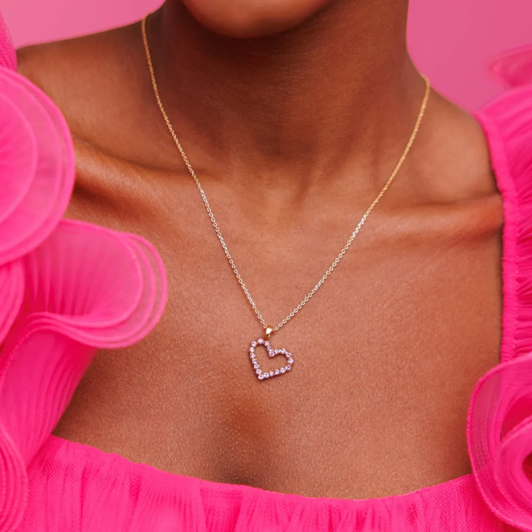 Best Mini Sweetheart Necklace/Light Rose Halsband