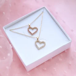 Best Mini Sweetheart Necklace/Light Rose Halsband
