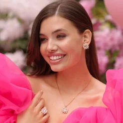 Hot Peony Earrings Örhängen