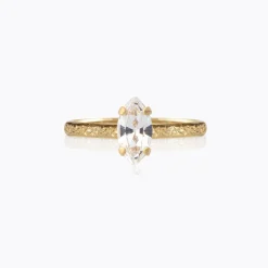 Outlet Petite Navette Ring/Crystal Ringar