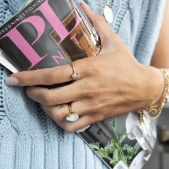 Outlet Petite Navette Ring/Crystal Ringar