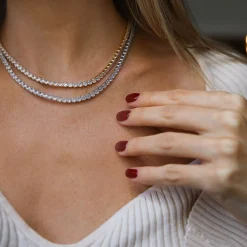 Cheap Zara Necklace/Crystal Halsband