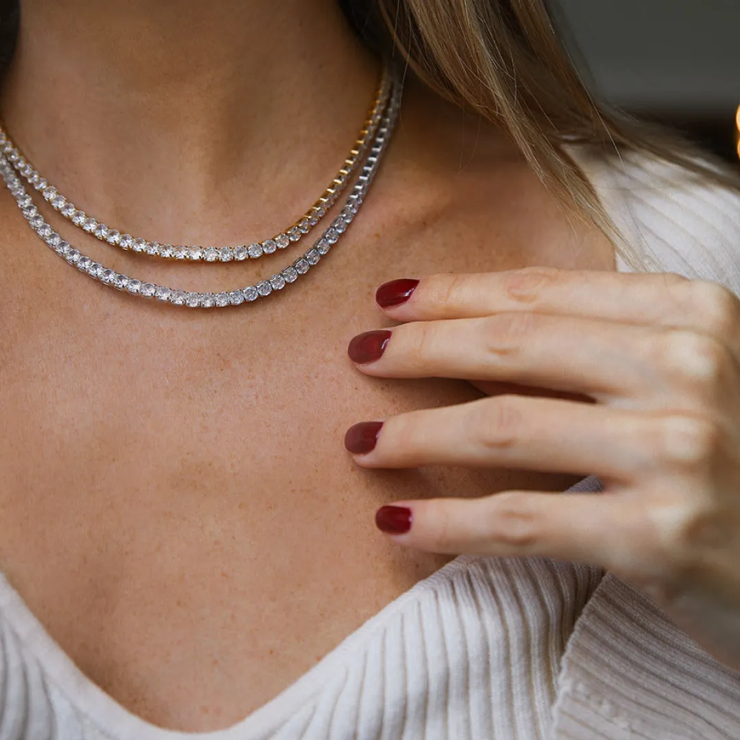 Cheap Zara Necklace/Crystal Halsband